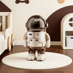 Brown Astronaut Trash Can – Fun Space-Themed Decor for Kids’ Room