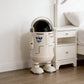 Spaceman Style Off-White Astronaut  Trash Can – Fun Space-Themed Decor for Your Home