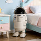 Spaceman Style Off-White Astronaut  Trash Can – Fun Space-Themed Decor for Your Home