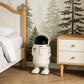 Spaceman Style Off-White Astronaut  Trash Can – Fun Space-Themed Decor for Your Home