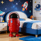 Spaceman Style Red Astronaut Trash Can – Fun Space-Themed Decor for Your Home