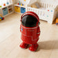 Spaceman Style Red Astronaut Trash Can – Fun Space-Themed Decor for Your Home