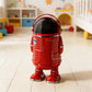 Spaceman Style Red Astronaut Trash Can – Fun Space-Themed Decor for Your Home