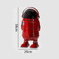 Spaceman Style Red Astronaut Trash Can – Fun Space-Themed Decor for Your Home