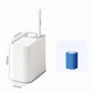 2-in-1 Bathroom Trash Can with Toilet Brush – Slim Waste Bin with 6 Disposable Brush Heads
