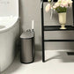Smart Gray Sensor Bin with Built-In Toilet Brush – Touchless & Clean Bathroom Solution