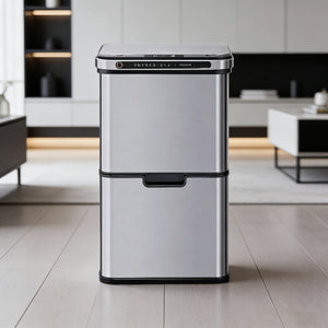 Battery-Powered Smart 3-in-1 Trash Can with Sterilization