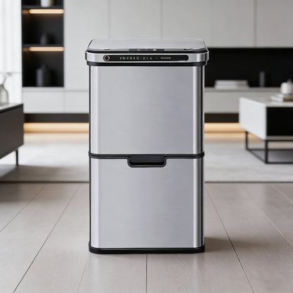 Battery-Powered Smart 3-in-1 Trash Can with Sterilization