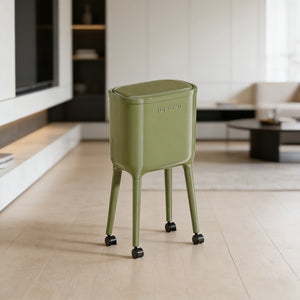 Green Tall Pedal Trash Can – Stylish Hands-Free Bin for Living Room & Kitchen