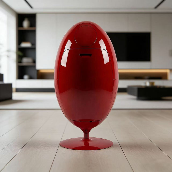 Red Dinosaur Egg-Style Sorting Trash Can