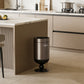 Premium Stainless Steel High-End Modern Tall Garbage Bin Trash Can – Silver Wine Glass Shape Trash Can for Home Interiors