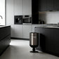 Premium Stainless Steel High-End Modern Tall Garbage Bin Trash Can – Silver Wine Glass Shape Trash Can for Home Interiors
