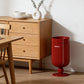 Premium Stainless Steel High-End Modern Tall Garbage Bin Trash Can – Red Wine Glass Shape Trash Can for Home Interiors
