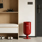 Premium Stainless Steel High-End Modern Tall Garbage Bin Trash Can – Red Wine Glass Shape Trash Can for Home Interiors