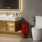 Premium Stainless Steel High-End Modern Tall Garbage Bin Trash Can – Red Wine Glass Shape Trash Can for Home Interiors