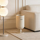 Premium Stainless Steel High-End Modern Tall Garbage Bin Trash Can – White Wine Glass Shape Trash Can for Home Interiors