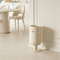 Premium Stainless Steel High-End Modern Tall Garbage Bin Trash Can – White Wine Glass Shape Trash Can for Home Interiors