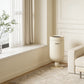 Premium Stainless Steel High-End Modern Tall Garbage Bin Trash Can – White Wine Glass Shape Trash Can for Home Interiors