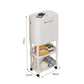 30L Elevated Trash Can with Double Storage Shelves