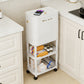 30L Elevated Trash Can with Double Storage Shelves