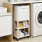 30L Elevated Trash Can with Double Storage Shelves