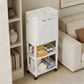 30L Elevated Trash Can with Double Storage Shelves