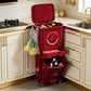 Kitchen Trash Can with Lid, Large Capacity Wet and Dry Separation Garbage Bin for Home