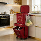 Kitchen Trash Can with Lid, Large Capacity Wet and Dry Separation Garbage Bin for Home