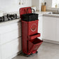 Kitchen Trash Can with Lid, Large Capacity Wet and Dry Separation Garbage Bin for Home