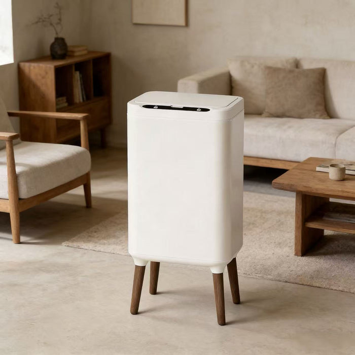 Stainless Steel Smart Sensor Trash Can – Large Capacity Touchless Garbage Bin for Living Room & Home