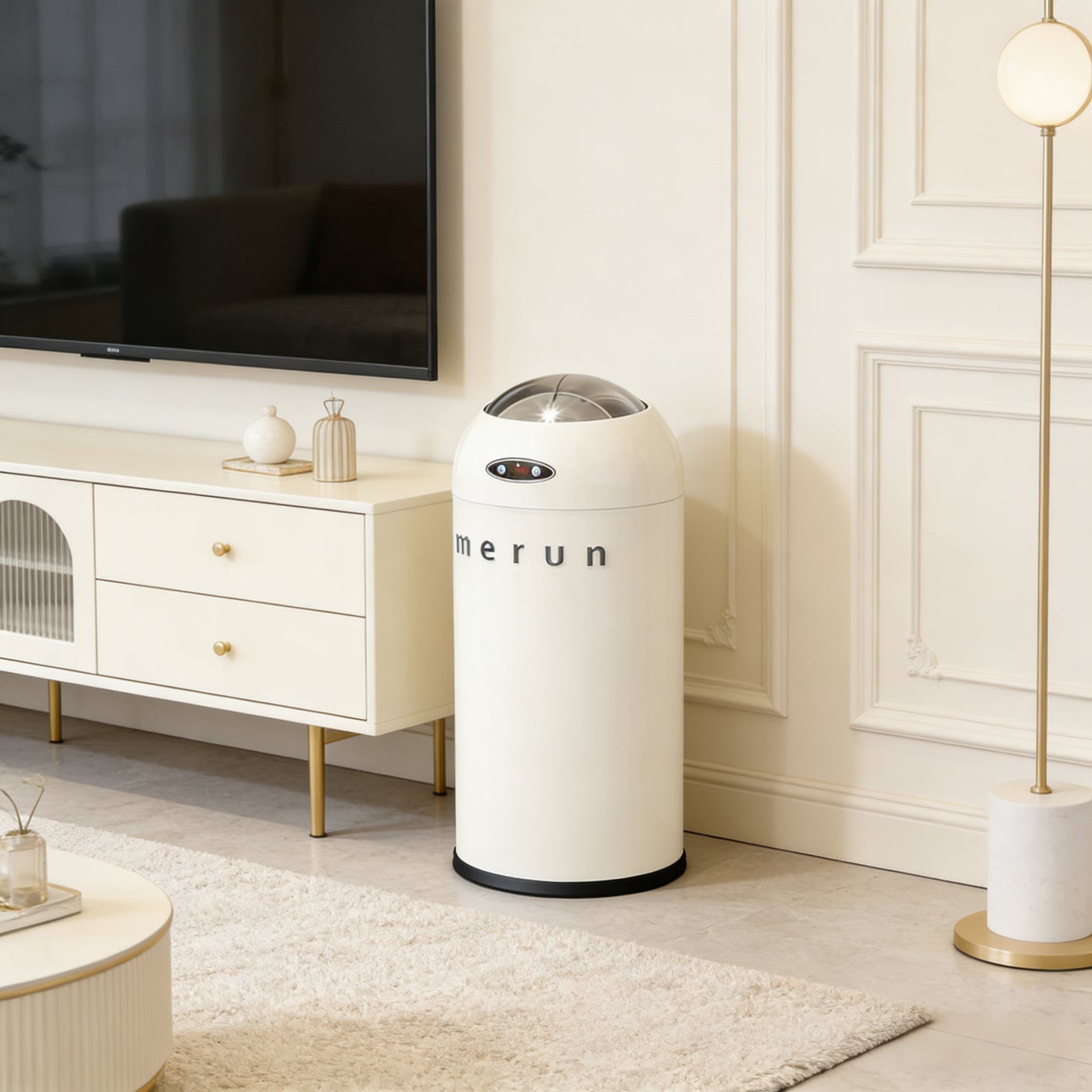 Automatic Motion Sensor Trash Can – Large Stainless Steel Bin for Kitchen, Living Room & Toilet