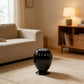 Modern Black Little Dinosaur Egg Smart Trash Can – Automatic Sensor Lid, Touchless Operation