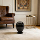 Modern Black Little Dinosaur Egg Smart Trash Can – Automatic Sensor Lid, Touchless Operation
