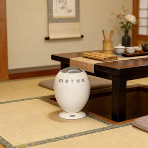 Modern White Little Dinosaur Egg Smart Trash Can – Automatic Sensor Lid