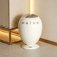 Modern White Little Dinosaur Egg Smart Trash Can – Automatic Sensor Lid