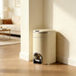 Luxury Carbon Steel Dual-Open Pedal Trash Can – Large Capacity for Living Room & Bathroom