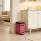 Mr.Bin Carbon Steel Slim Bathroom Pedal Trash Can with Lid – Modern Narrow Design for Toilet Use