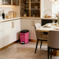 Mr.Bin Carbon Steel Slim Bathroom Pedal Trash Can with Lid – Modern Narrow Design for Toilet Use
