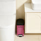 Mr.Bin Carbon Steel Slim Bathroom Pedal Trash Can with Lid – Modern Narrow Design for Toilet Use