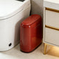 Luxury Large-Capacity Slim Bathroom Trash Can with Lid – Sealed Design for Small Spaces