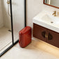 Luxury Large-Capacity Slim Bathroom Trash Can with Lid – Sealed Design for Small Spaces