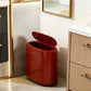 Luxury Large-Capacity Slim Bathroom Trash Can with Lid – Sealed Design for Small Spaces