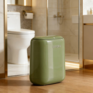 Modern Large-Capacity Bathroom Trash Can – Slim, Elegant & Sealed