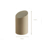 Luxury Cream Slanted White Trash Can – Large-Capacity Covered Bin for Home Use