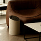 Luxury Cream Slanted White Trash Can – Large-Capacity Covered Bin for Home Use