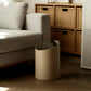 Luxury Cream Slanted White Trash Can – Large-Capacity Covered Bin for Home Use