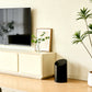 Modern Cream Slanted Black Trash Can – Spacious Covered Bin for Living Room, Bathroom & Bedroom