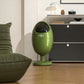Art-Inspired Ergonomic Home Dinosaur Egg Style Trash Can – Green 22L Spacious Silent Bin for Living Spaces