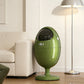 Art-Inspired Ergonomic Home Dinosaur Egg Style Trash Can – Green 22L Spacious Silent Bin for Living Spaces