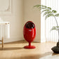 Art-Inspired Ergonomic Home Dinosaur Egg Style Trash Can – Red 22L Spacious Silent Bin for Living Spaces